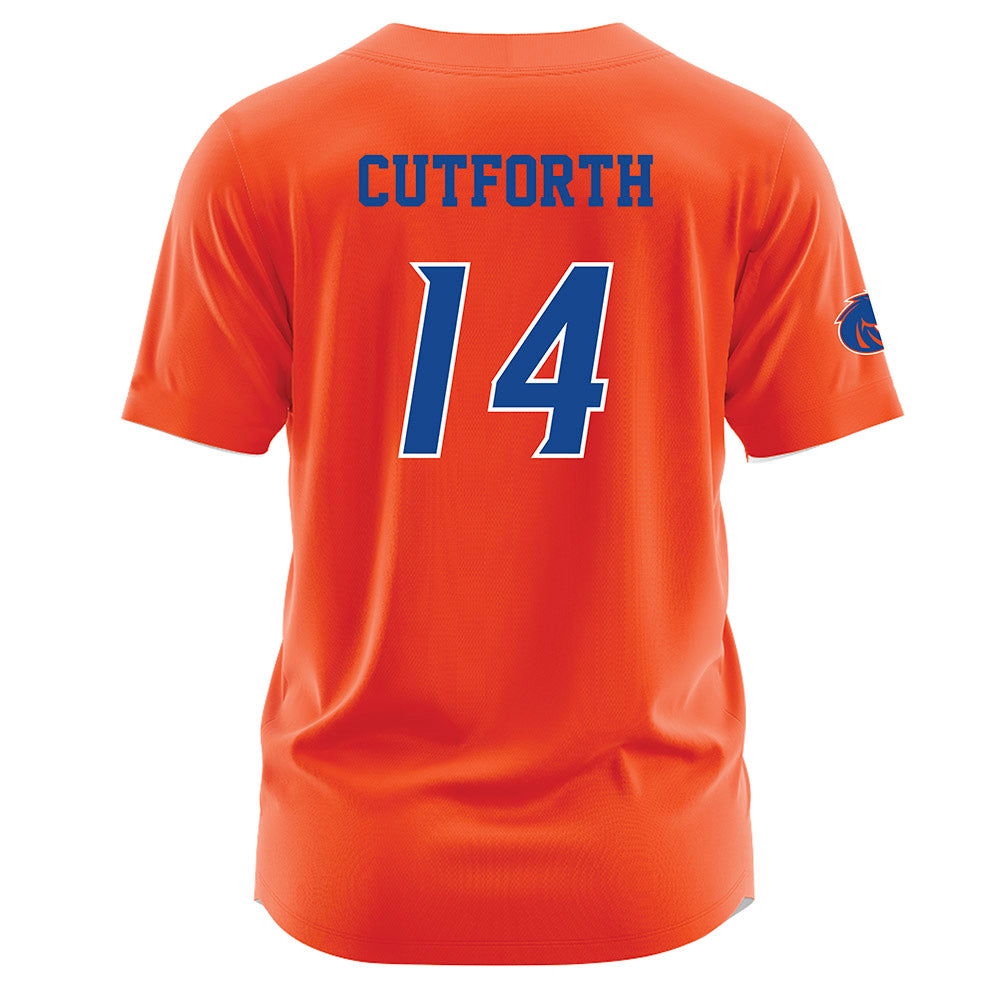 Boise State - NCAA Football : Max Cutforth - Orange Jersey-1