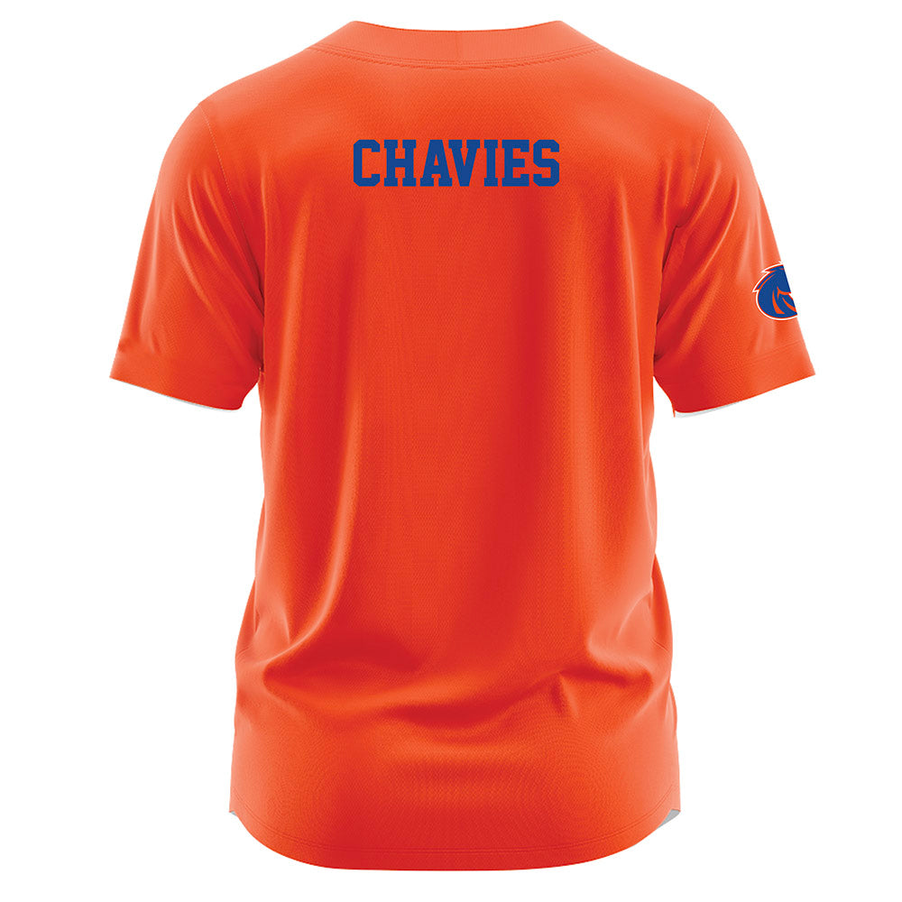 Boise State - NCAA Football : Keilan Chavies - Orange Jersey-1