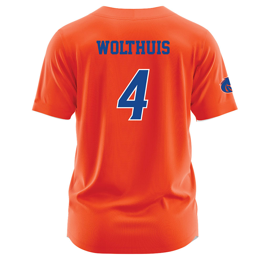 Boise State - NCAA Beach Volleyball : Elli Wolthuis - Orange Jersey-1