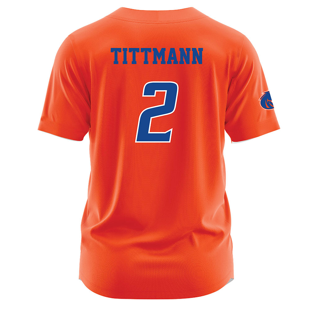 Boise State - NCAA Women's Volleyball : Azzy Tittmann - Orange Jersey-1