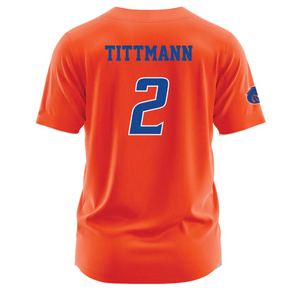 Boise State - NCAA Women's Volleyball : Azzy Tittmann - Orange Jersey-1