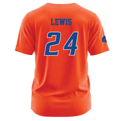 Boise State - NCAA Women's Basketball : Jayda Lewis - Orange Jersey-1