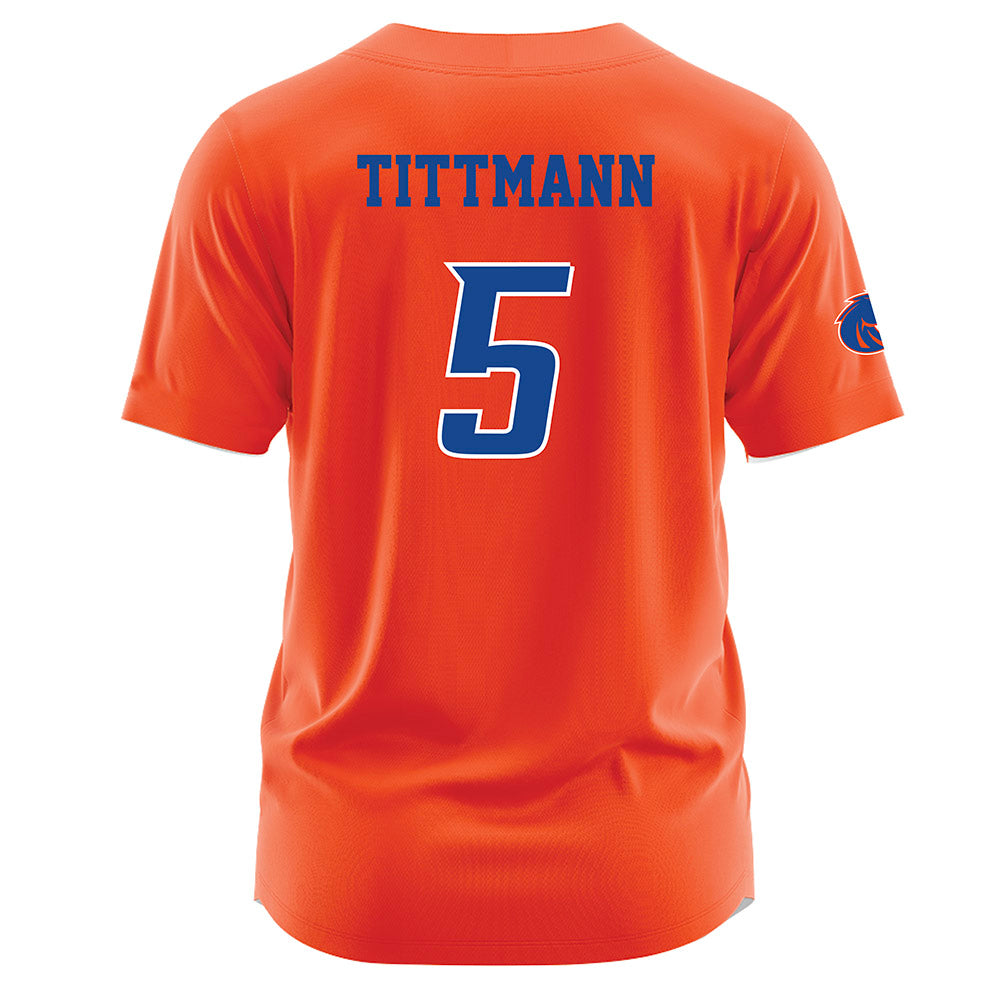 Boise State - NCAA Women's Volleyball : Azzy Tittmann - Orange Jersey-1
