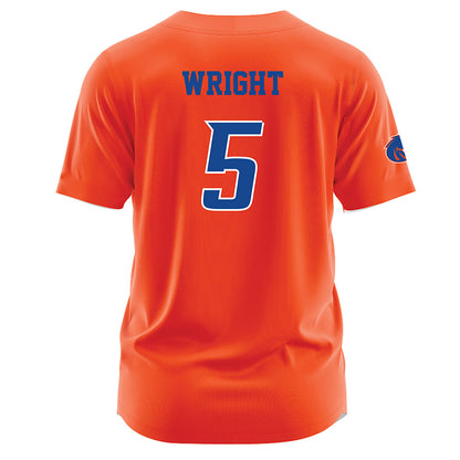 Boise State - NCAA Football : Akeem Wright - Orange Jersey-1