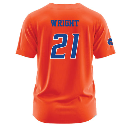 Boise State - NCAA Football : Akeem Wright - Orange Jersey-1