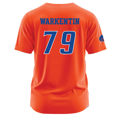 Boise State - NCAA Football : Connor Warkentin - Orange Jersey-1