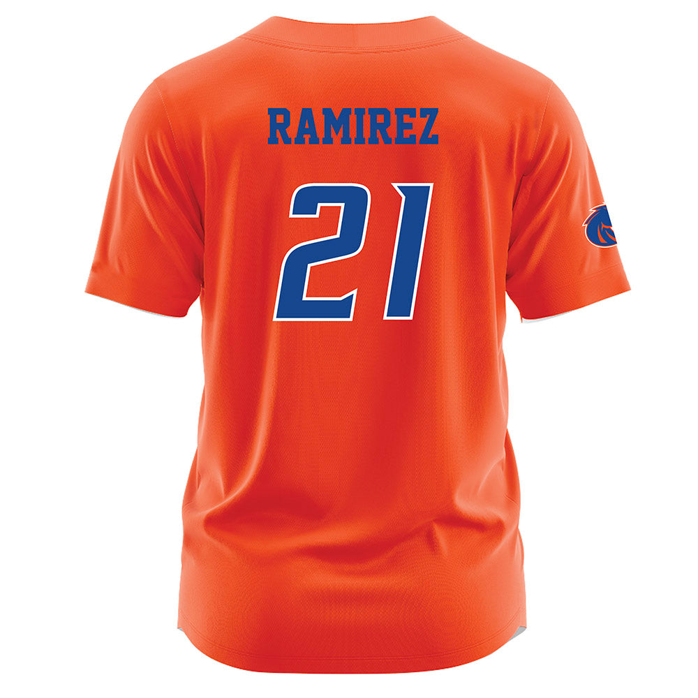 Boise State - NCAA Men's Basketball : Brennan Ramirez - Orange Jersey-1