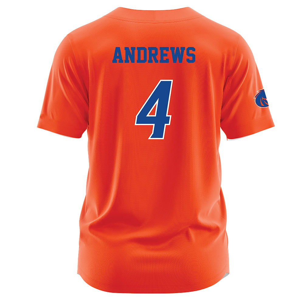 Boise State - NCAA Men's Basketball : Dylan Andrews - Orange Jersey-1