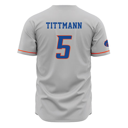 Boise State - NCAA Women's Volleyball : Azlynn Tittmann - Grey Jersey-1