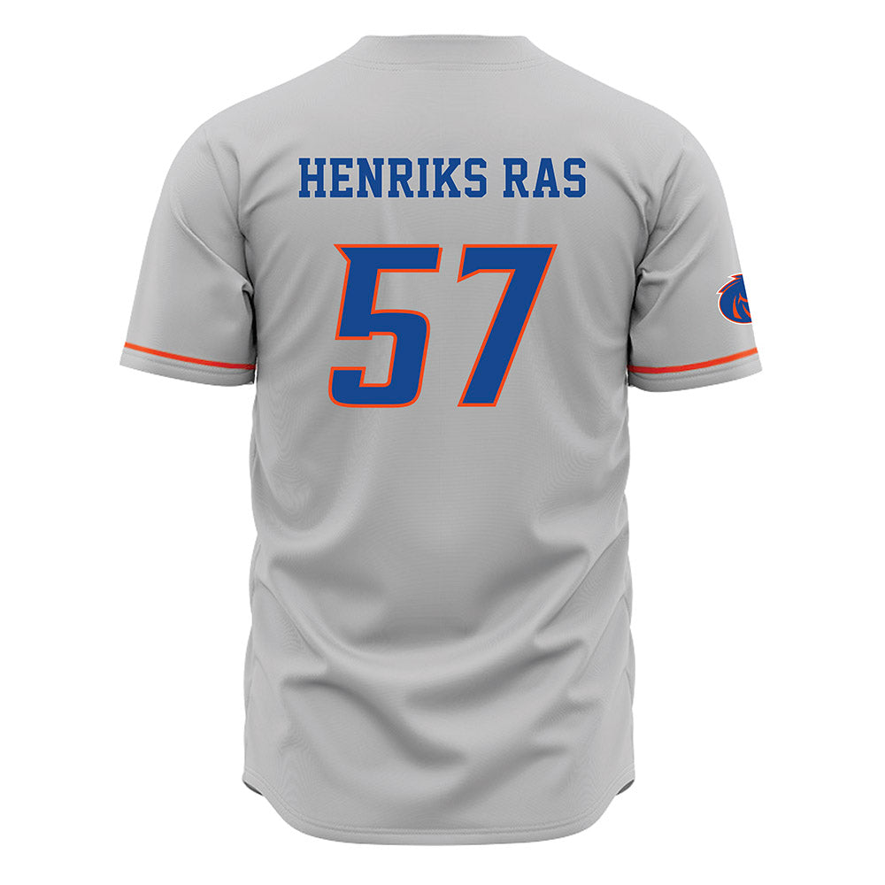 Boise State - NCAA Football : Gustaf Henriks Ras - Grey Jersey-1