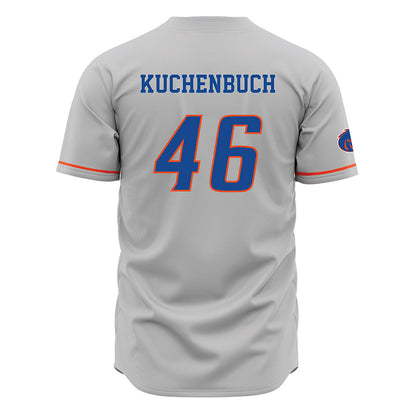 Boise State - NCAA Football : Carter Kuchenbuch - Grey Jersey-1