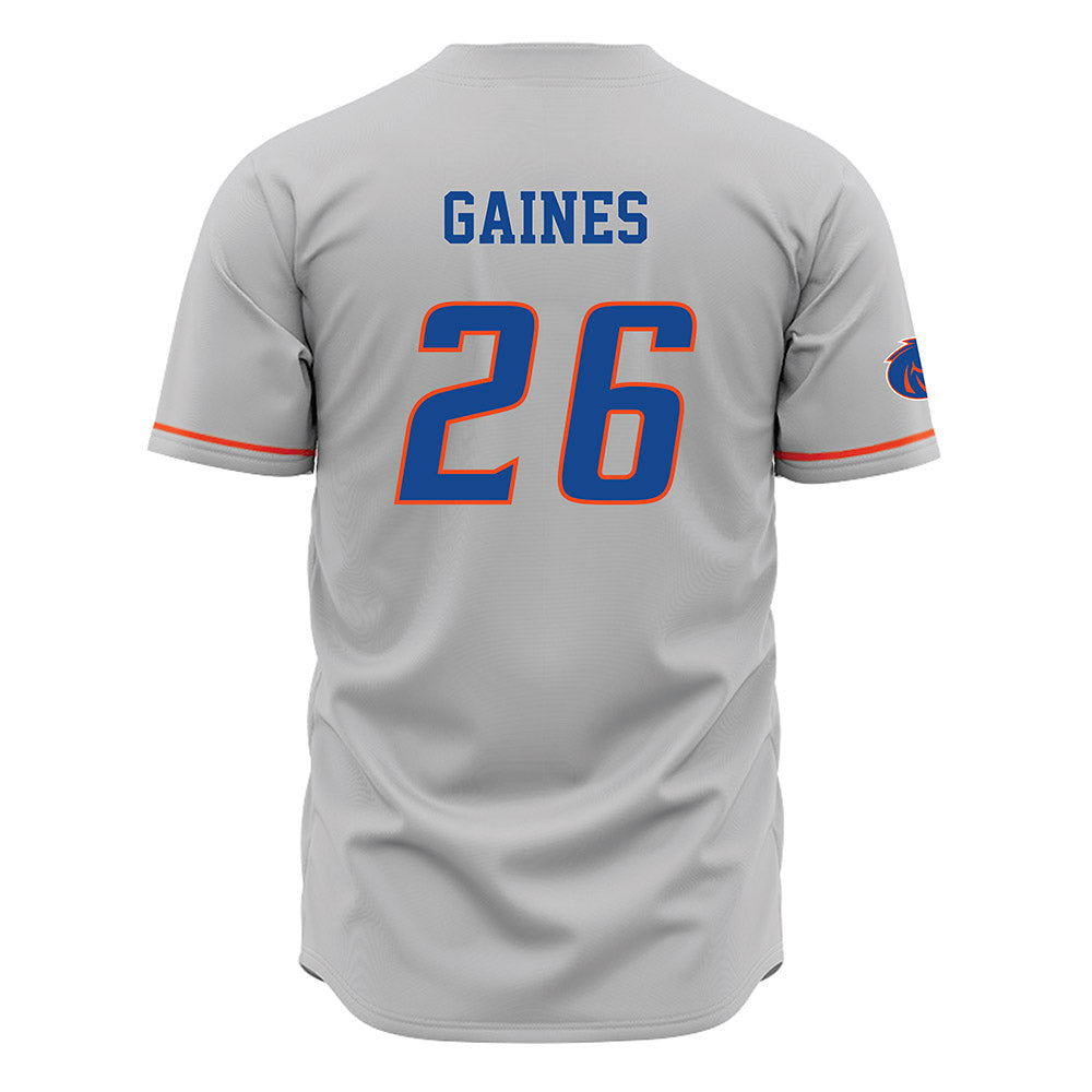 Boise State - NCAA Football : Sire Gaines - Grey Jersey-1