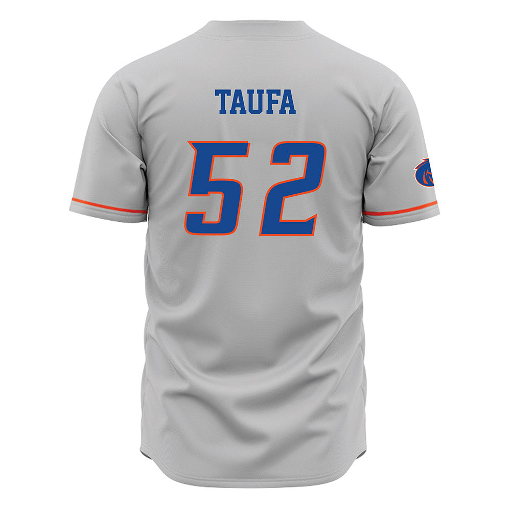 Boise State - NCAA Football : Stewart Taufa - Grey Jersey-1