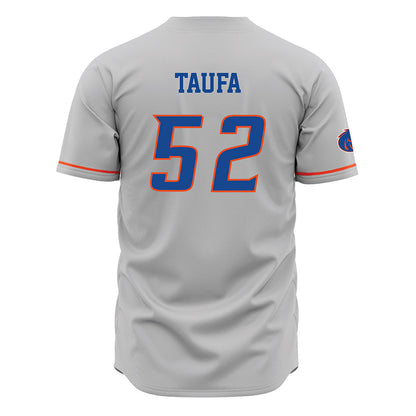 Boise State - NCAA Football : Stewart Taufa - Grey Jersey-1