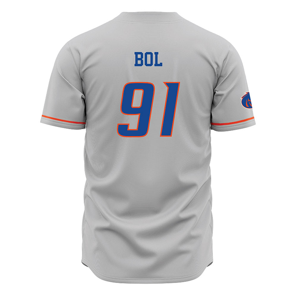 Boise State - NCAA Football : Bol Bol - Grey Jersey-1