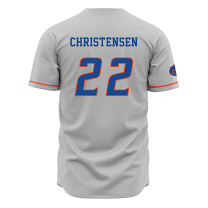 Boise State - NCAA Beach Volleyball : Anika Christensen - Grey Jersey-1