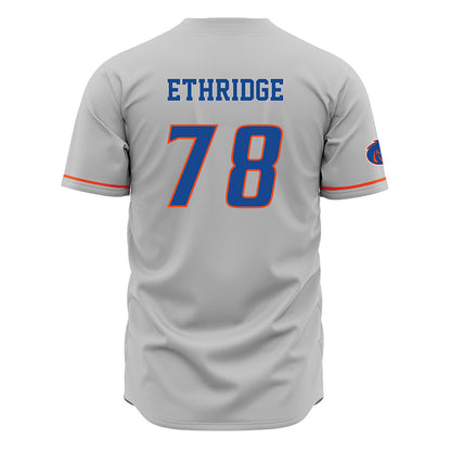 Boise State - NCAA Football : Tyler Ethridge - Grey Jersey-1