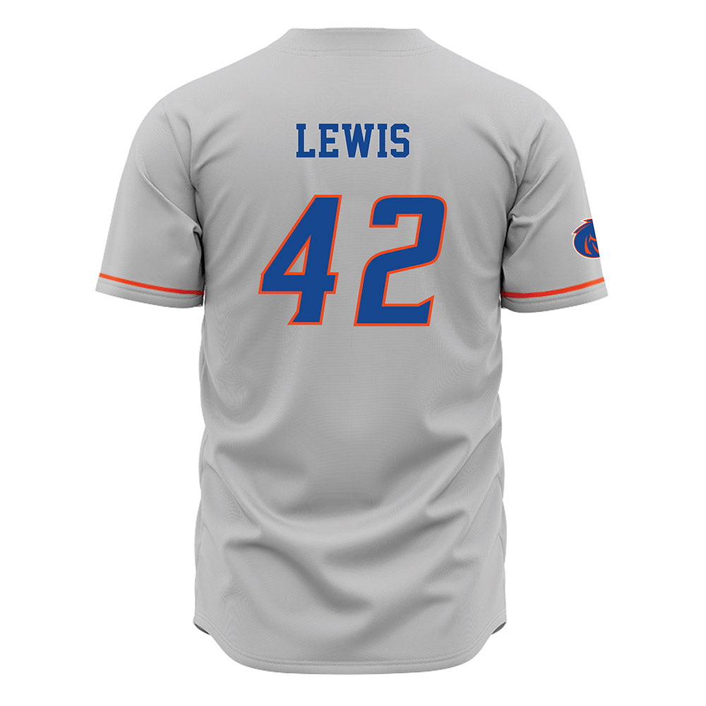 Boise State - NCAA Football : Zyhaire Lewis - Grey Jersey-1