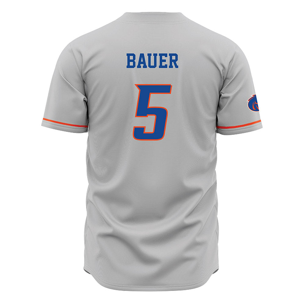 Boise State - NCAA Softball : Olivia Bauer - Grey Jersey-1