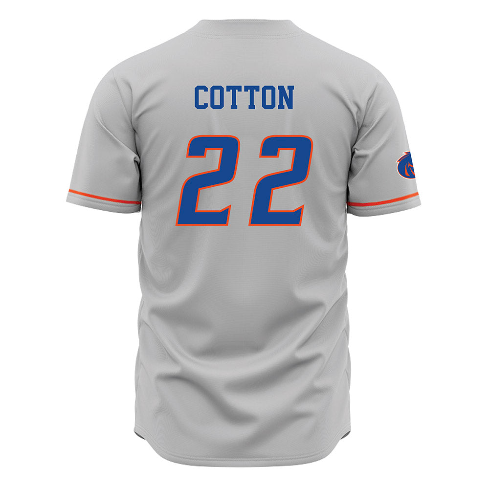 Boise State - NCAA Women's Volleyball : Elle Cotton - Grey Jersey