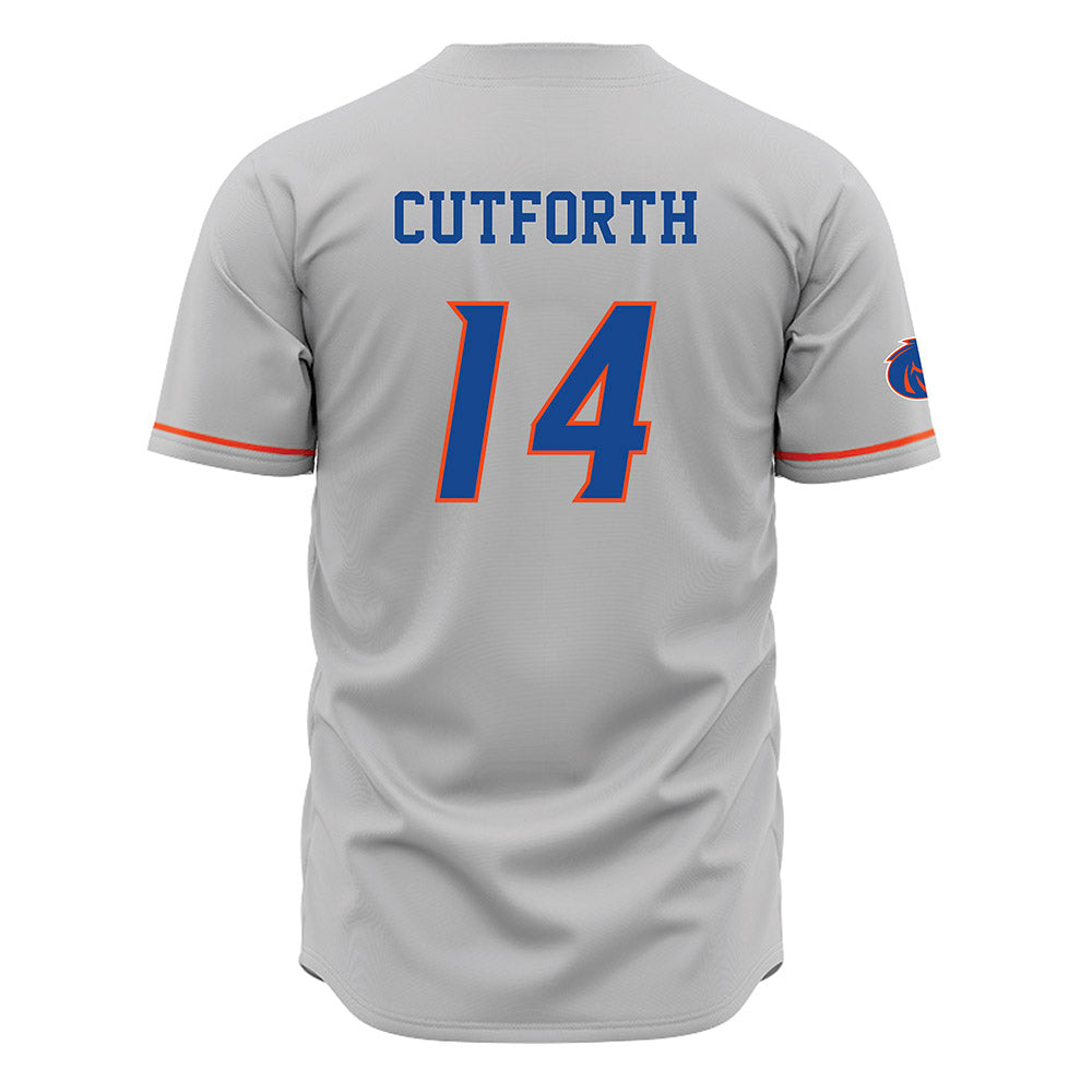 Boise State - NCAA Football : Max Cutforth - Grey Jersey-1