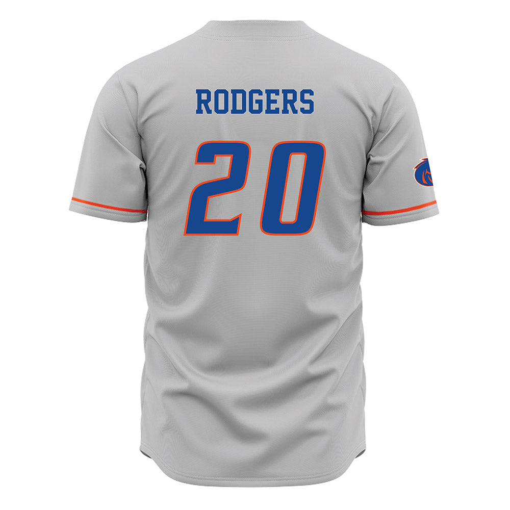 Boise State - NCAA Men's Basketball : Ty Rodgers - Grey Jersey-1