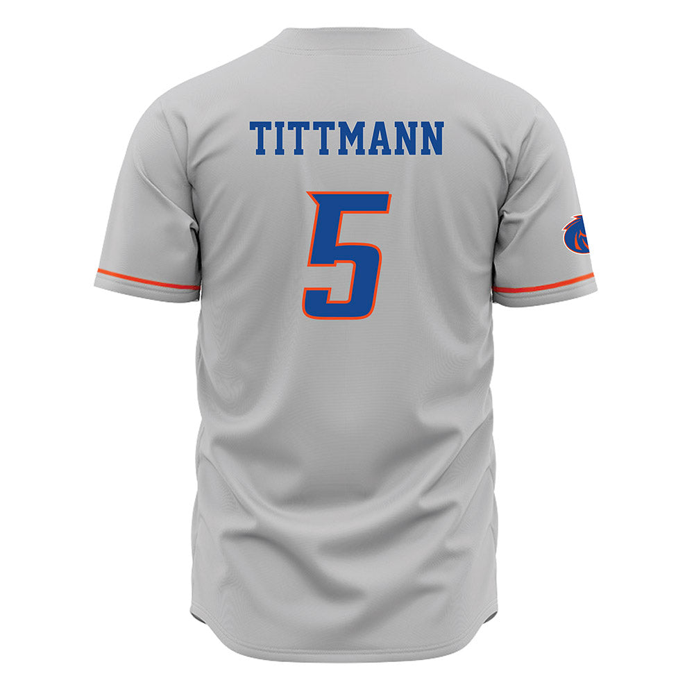 Boise State - NCAA Women's Volleyball : Azzy Tittmann - Grey Jersey-1