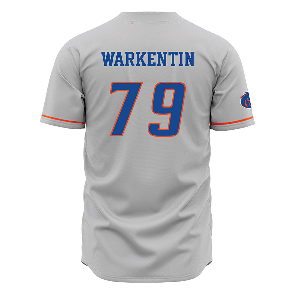 Boise State - NCAA Football : Connor Warkentin - Grey Jersey-1