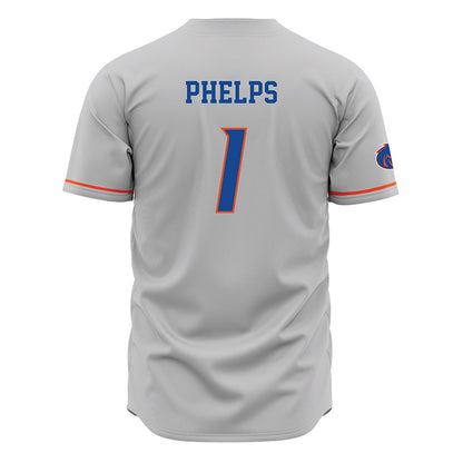 Boise State - NCAA Football : Boen Phelps - Grey Jersey-1