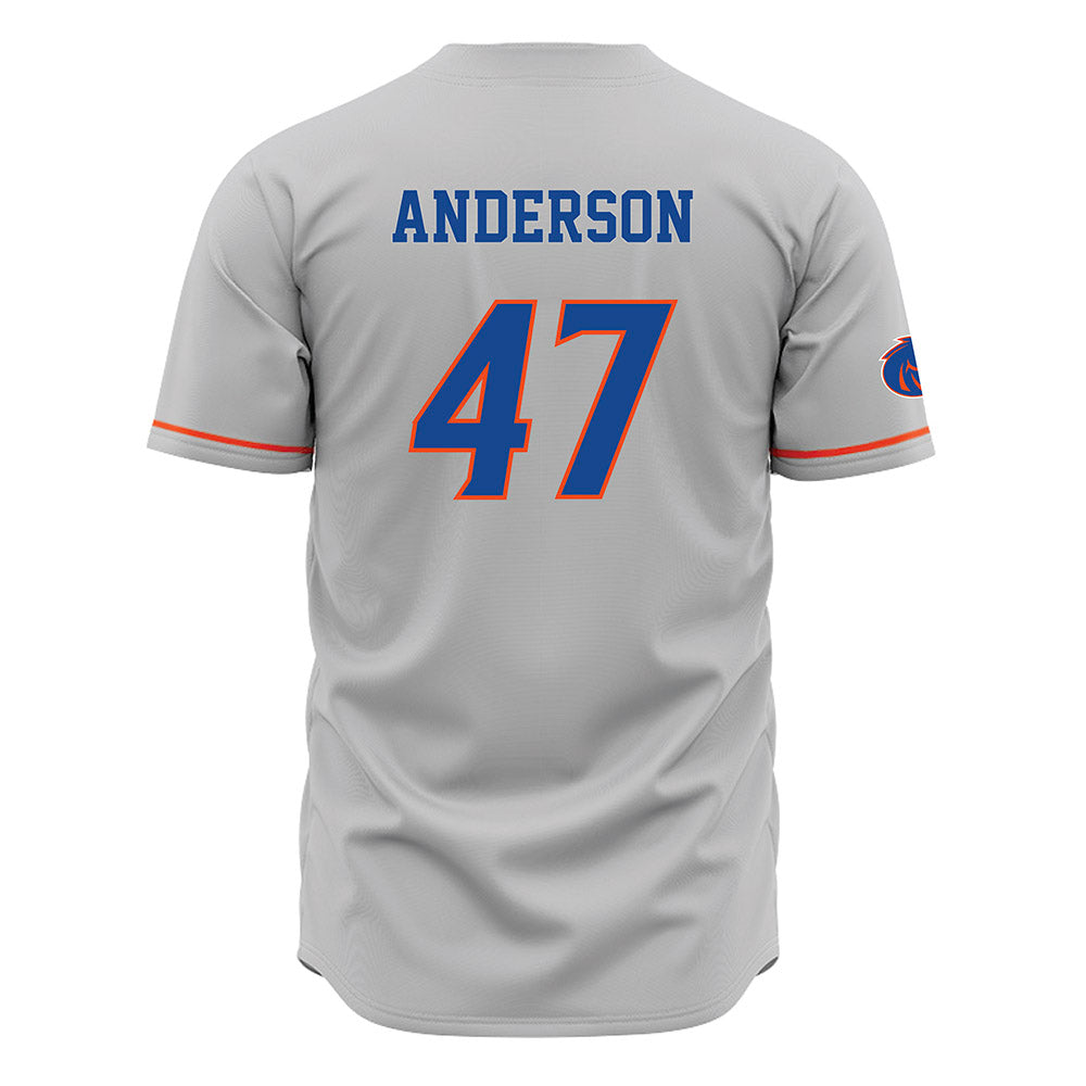 Boise State - NCAA Football : Kaden Anderson - Grey Jersey-1