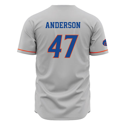 Boise State - NCAA Football : Kaden Anderson - Grey Jersey-1