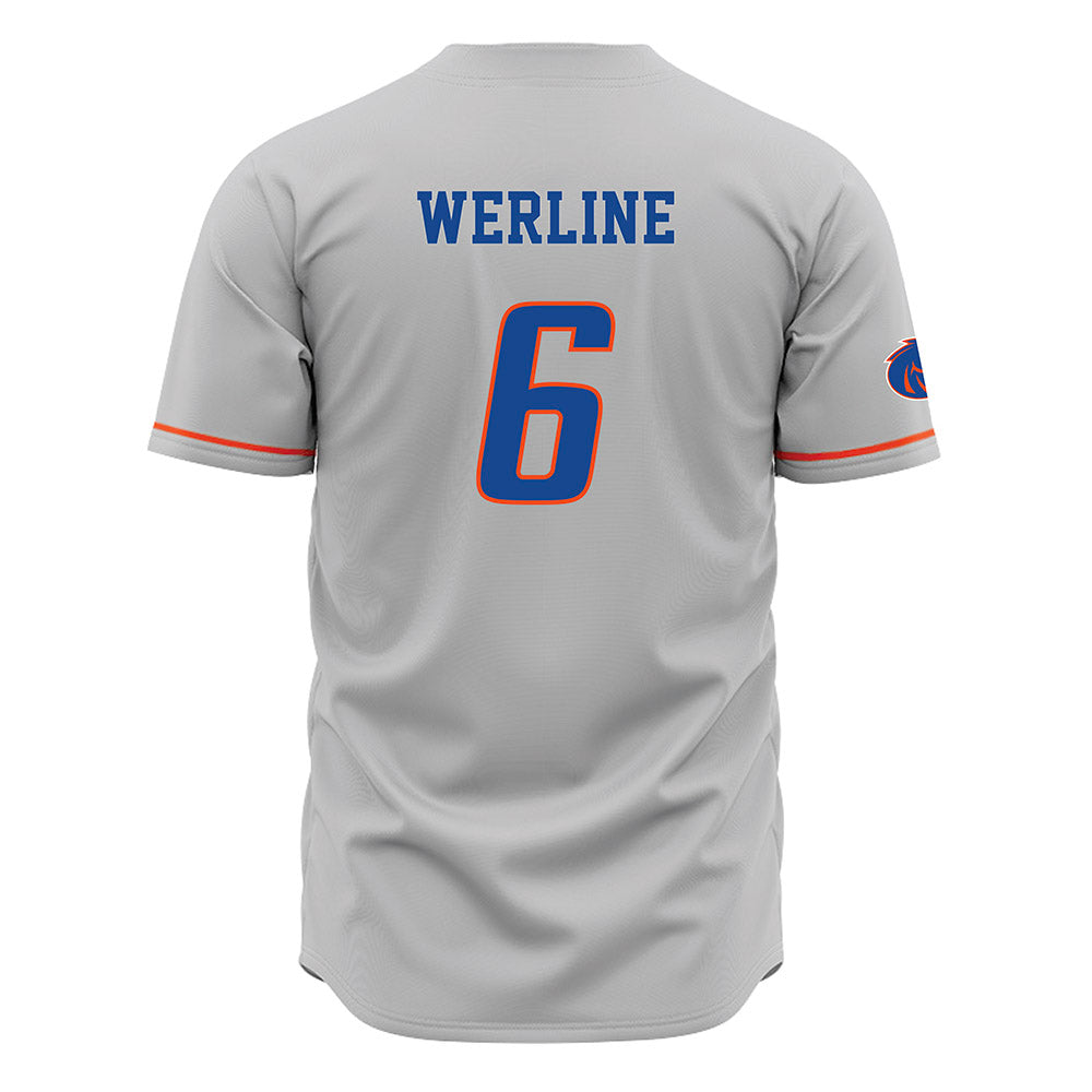Boise State - NCAA Women's Gymnastics : Mahleea Werline - Grey Jersey-1