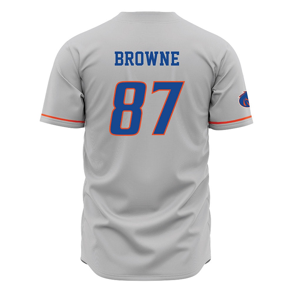 Boise State - NCAA Football : Keawe Browne - Grey Jersey-1