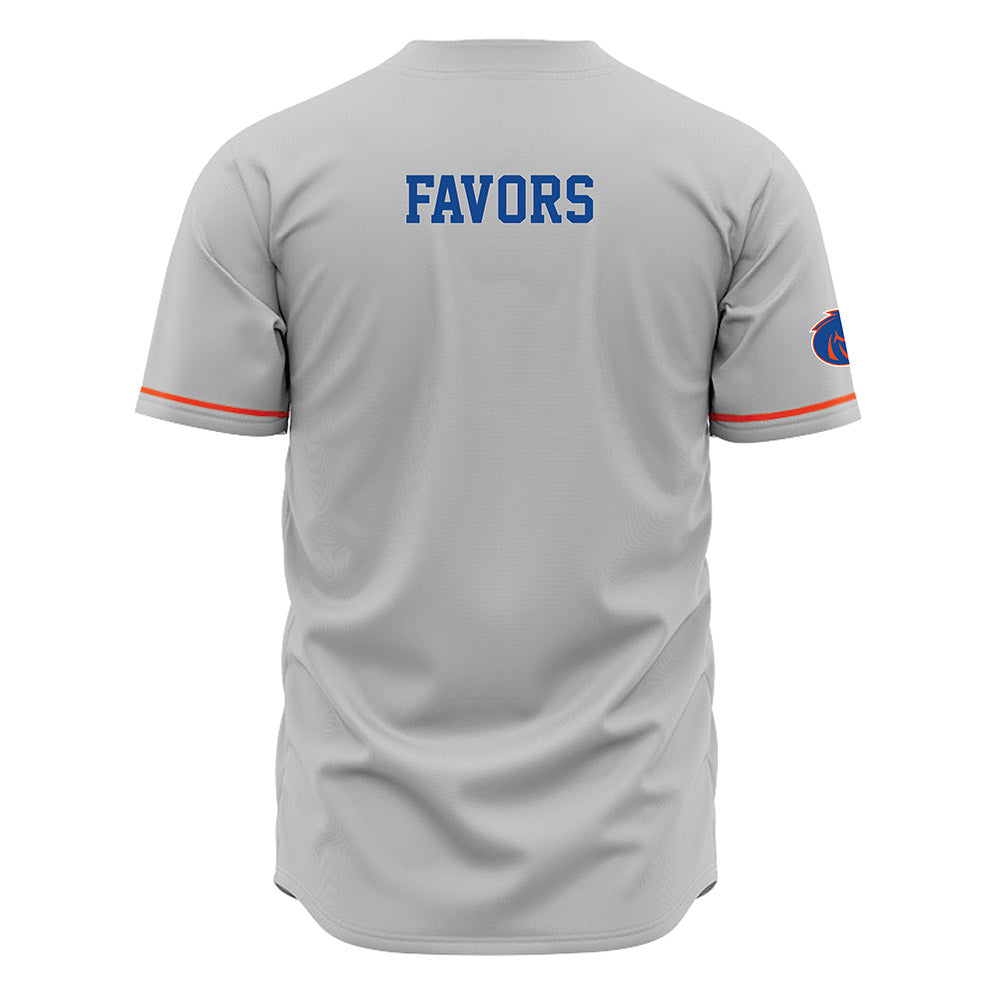 Boise State - NCAA Football : Terrious Favors - Grey Jersey-1