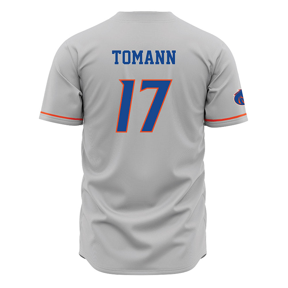 Boise State - NCAA Men's Basketball : Kaur Tomann - Grey Jersey-1