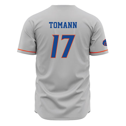 Boise State - NCAA Men's Basketball : Kaur Tomann - Grey Jersey-1