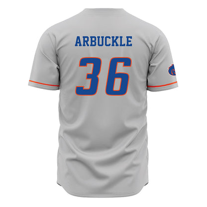 Boise State - NCAA Football : Jacob Arbuckle - Grey Jersey-1