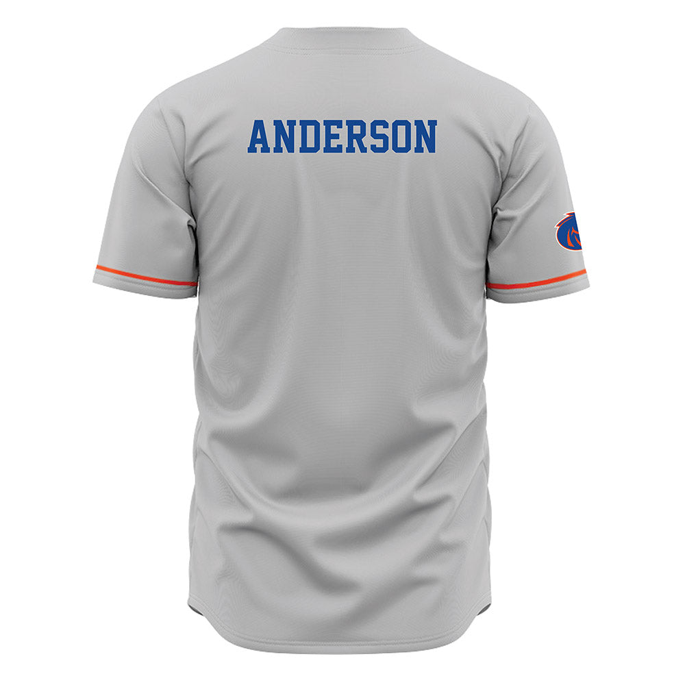 Boise State - NCAA Men's Golf : Justin Anderson - Grey Jersey-1