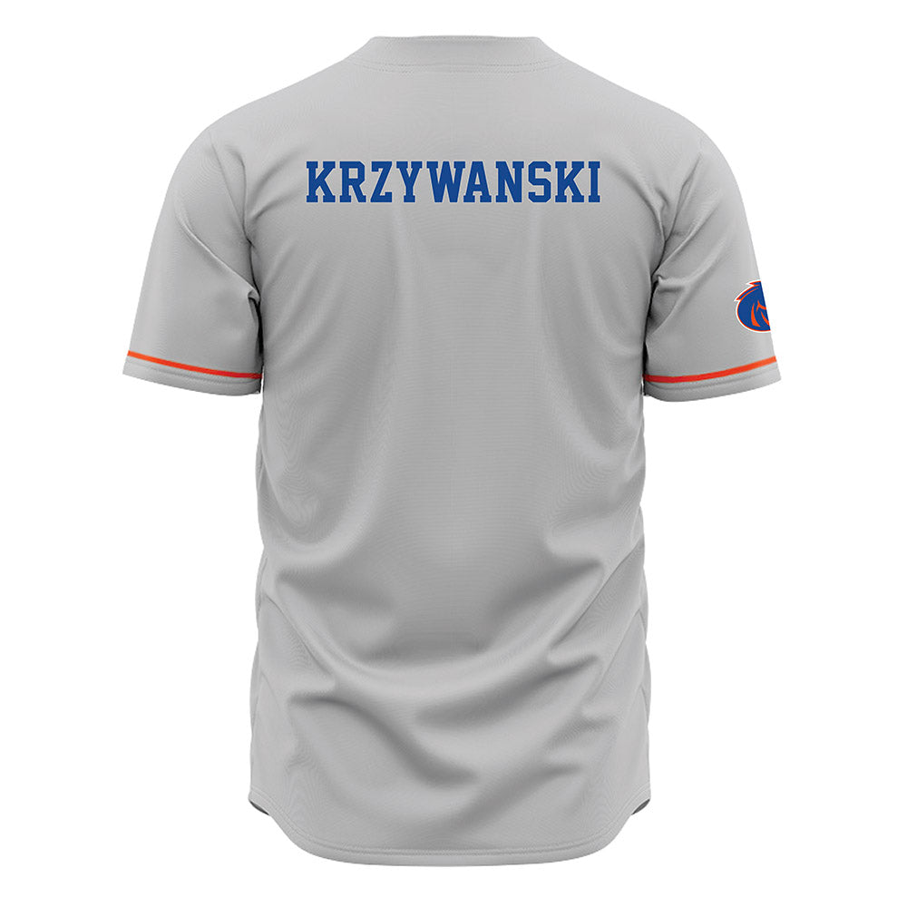 Boise State - NCAA Women's Gymnastics : Julia Krzywanski - Grey Jersey-1
