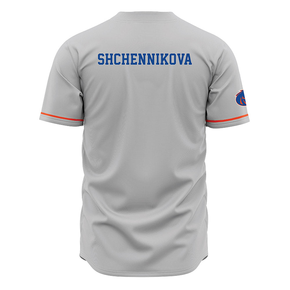 Boise State - NCAA Women's Gymnastics : Kristina Shchennikova - Grey Jersey-1