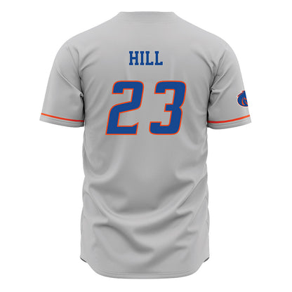 Boise State - NCAA Football : David Hill - Grey Jersey-1