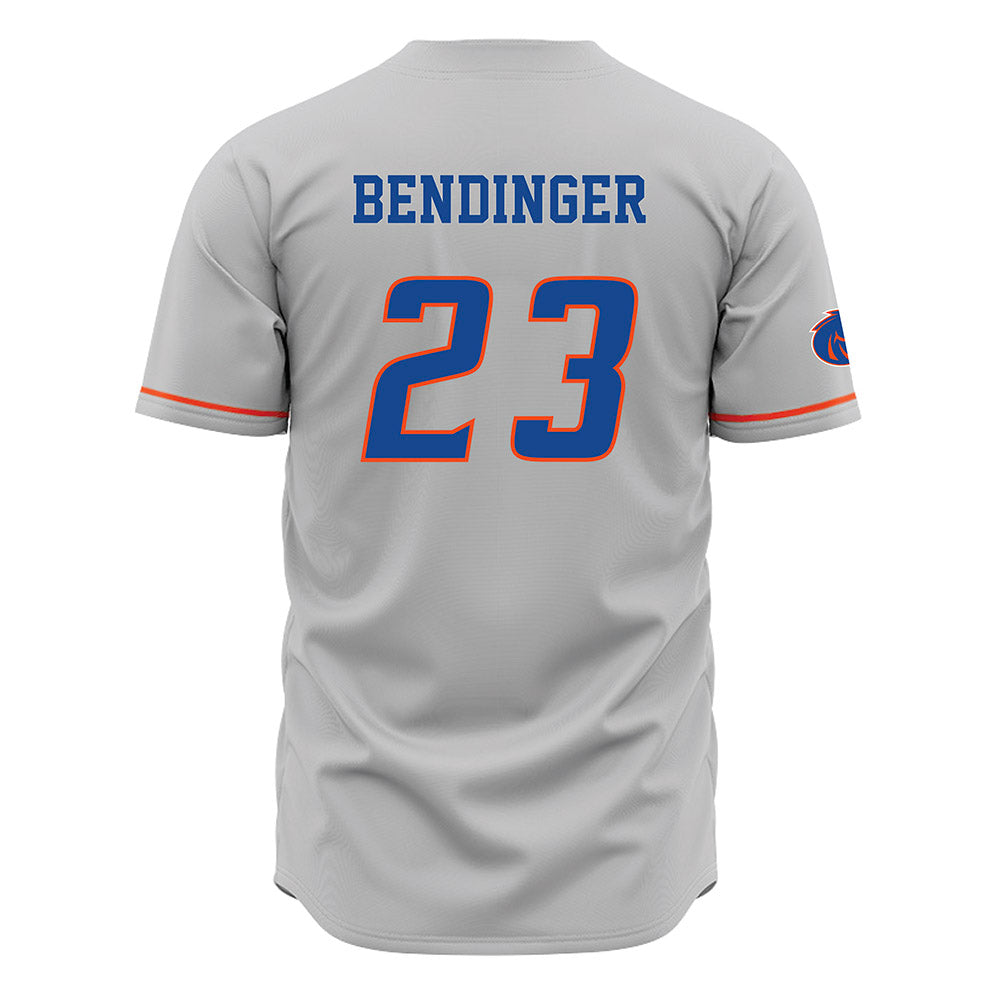Boise State - NCAA Men's Basketball : Noah Bendinger - Grey Jersey-1