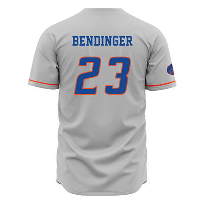 Boise State - NCAA Men's Basketball : Noah Bendinger - Grey Jersey-1