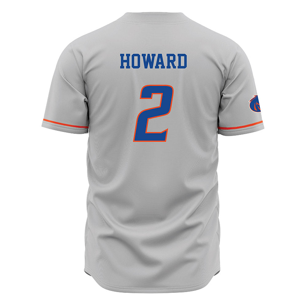 Boise State - NCAA Women's Basketball : Emily Howard - Grey Jersey-1