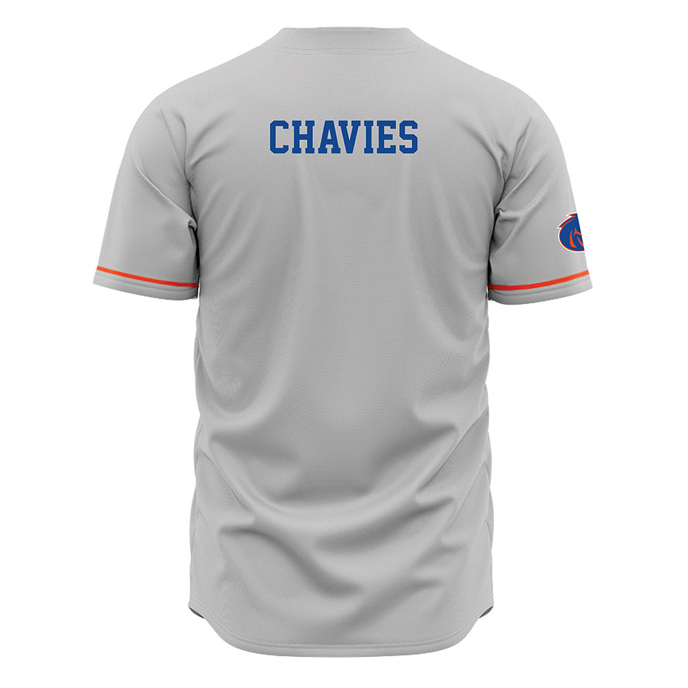 Boise State - NCAA Football : Keilan Chavies - Grey Jersey-1