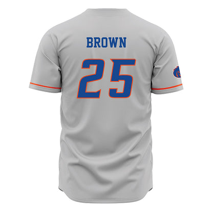 Boise State - NCAA Football : Quinton Brown - Grey Jersey-1