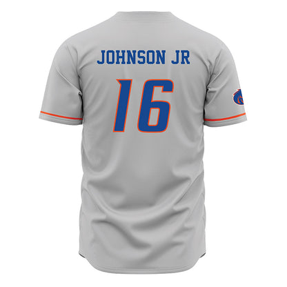 Boise State - NCAA Football : Franklyn Johnson Jr - Grey Jersey-1