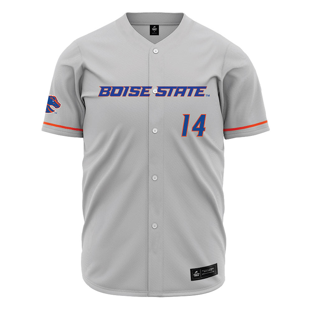 Boise State - NCAA Football : Max Cutforth - Grey Jersey-0