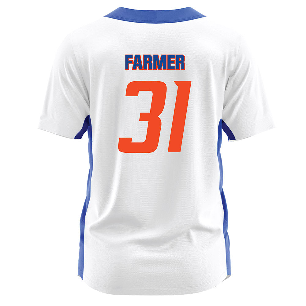 Boise State - NCAA Softball : Hollie Farmer - White Jersey-1