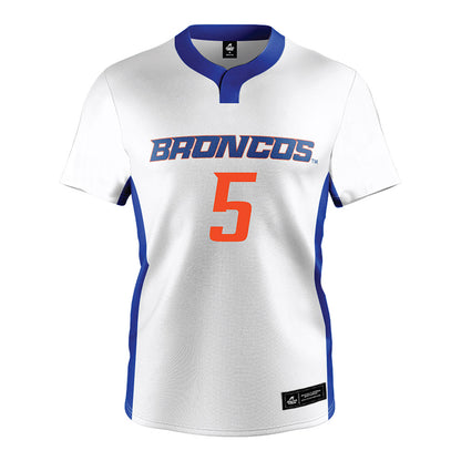 Boise State - NCAA Softball : Olivia Bauer - White Jersey-0
